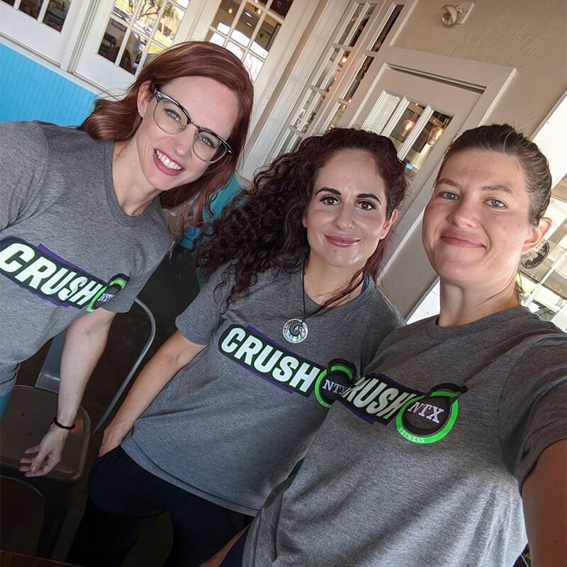 Melissa Whitmer, Tara Poche, Lindsey Adair founders of Crush NTX Fitness